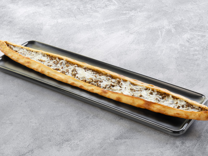 Kıymalı Kaşarlı Açık Pide (120g) - (50g)